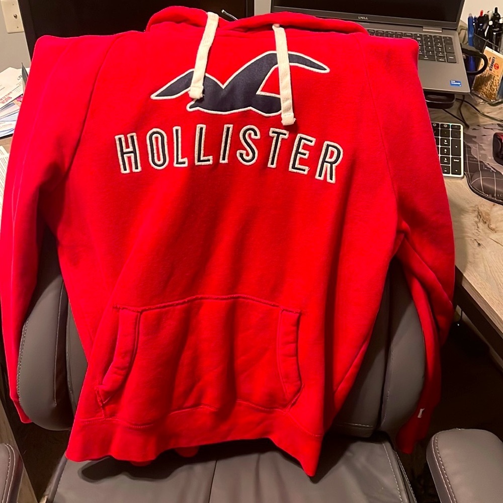 Red Hollister Large Hoodie